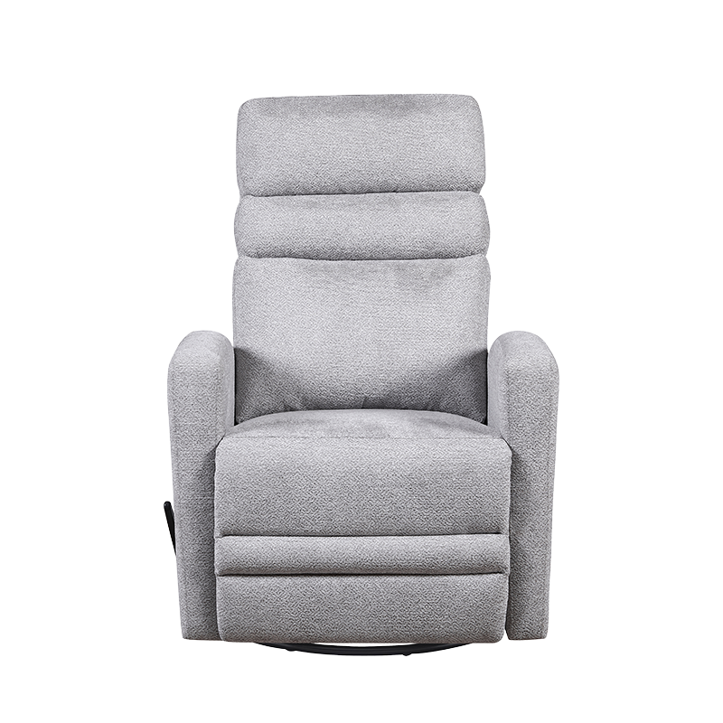 Manual recliner chair na may rocker at swivel, maliliit na recliner para sa maliliit na espasyo para sa sala