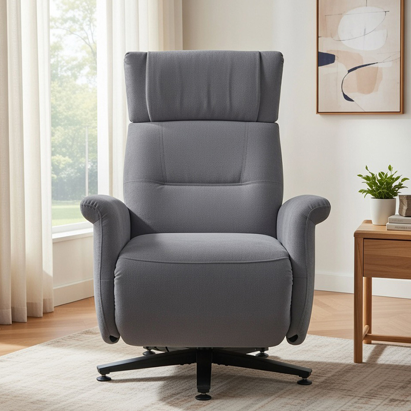 Modernong power swivel recliner na may breathable na tela at leisure chair