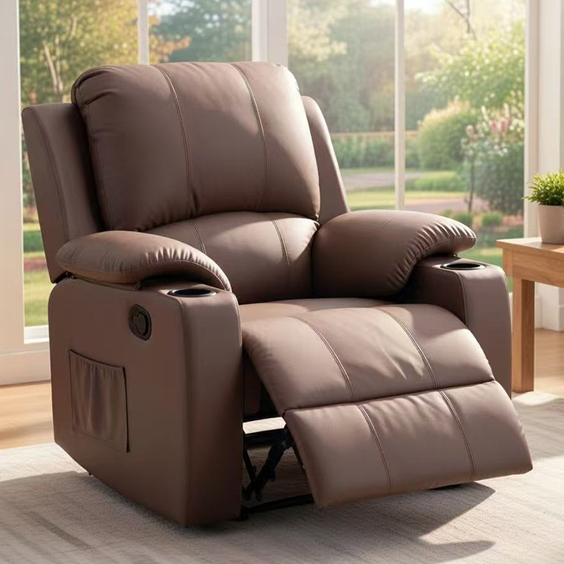 Overstuffed Recliner Single Sofa Chair Manual Recliner Chair