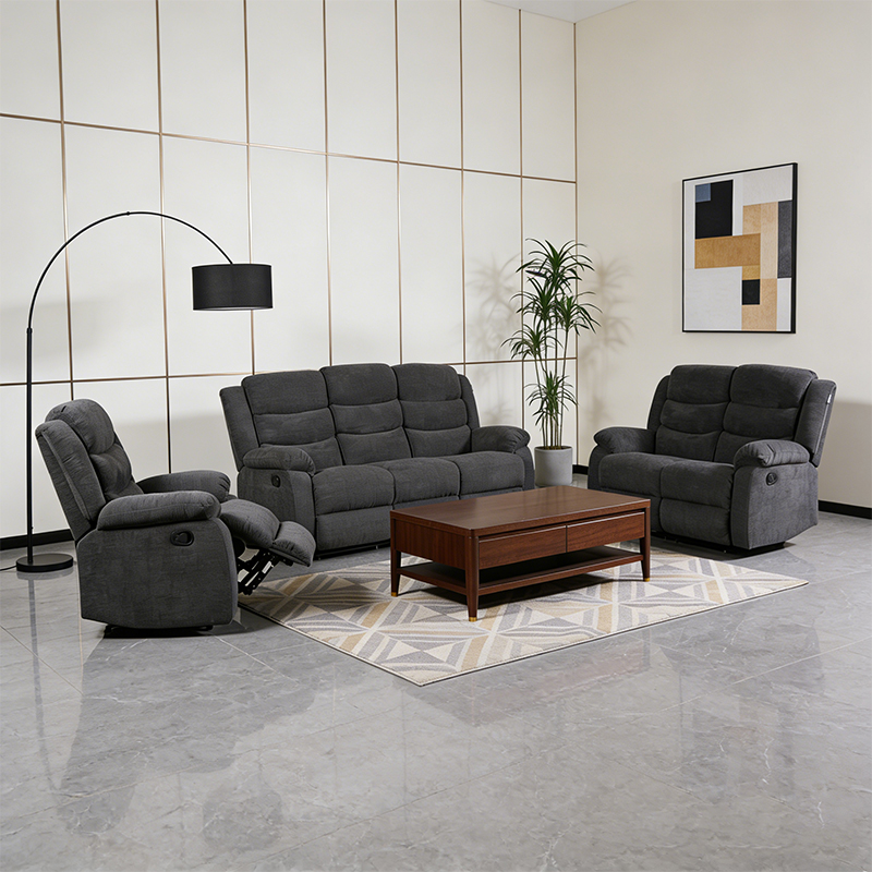 3 Pirasong Tela Reclining Living Room Set, Sofa, Loveseat at Recliner Chair