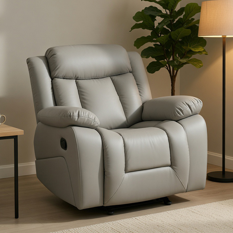 Manu-manong faux Leather Glider Rocker Recliner